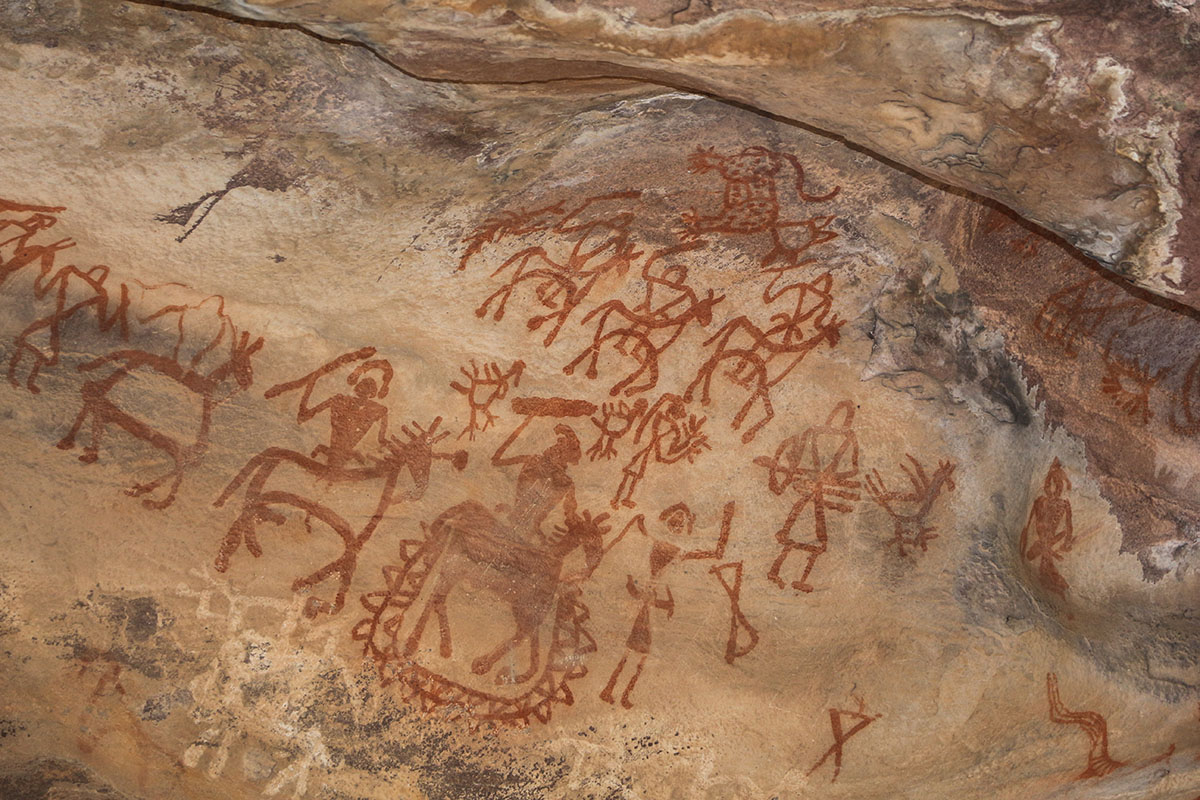 Bhimbetka Cave Paintings Prehistoric Rock Art   Bhimbetka Rock Cave Painting 4m 