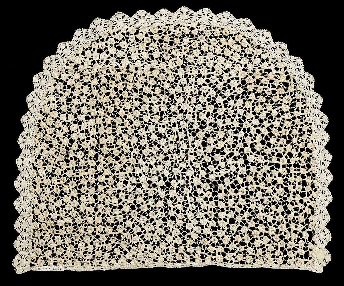 Fragment of bobbin lace, French