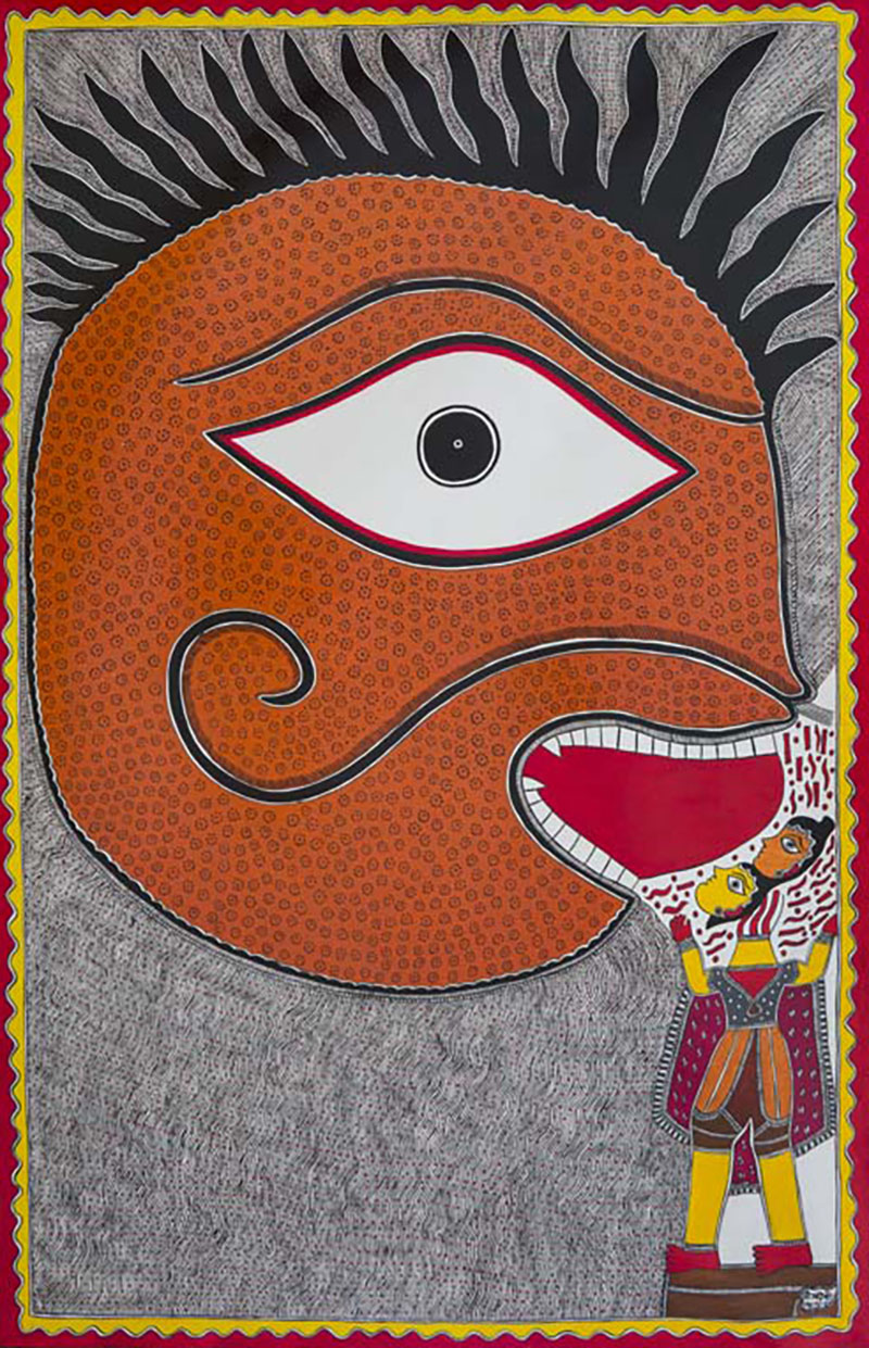 Buy Print Madhubani Rajasthani Woman With Peacock Painting Desi Brown Girl  Indian Wall Decor Online in India - Etsy