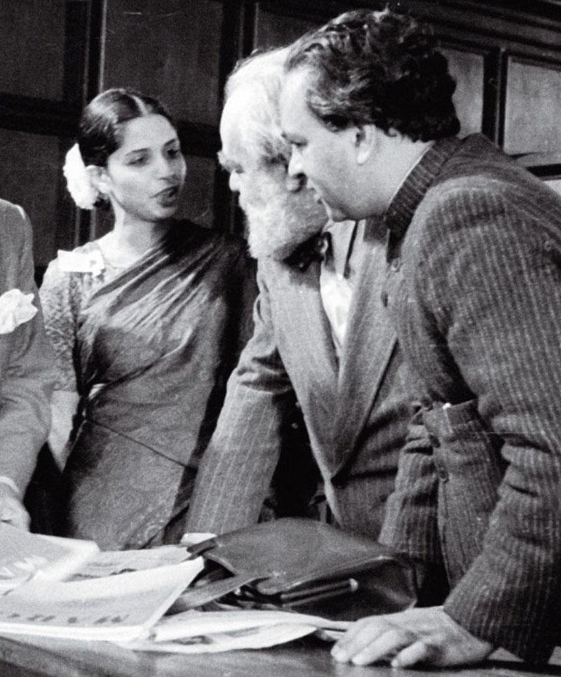 Photograph of Picasso, Minnette de Silva, Jo Davidson, and Mulk Raj Anand